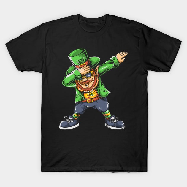 St Patricks Day Dabbing Leprechaun Boys Kids Men Dab Youth T-Shirt by binnacleenta